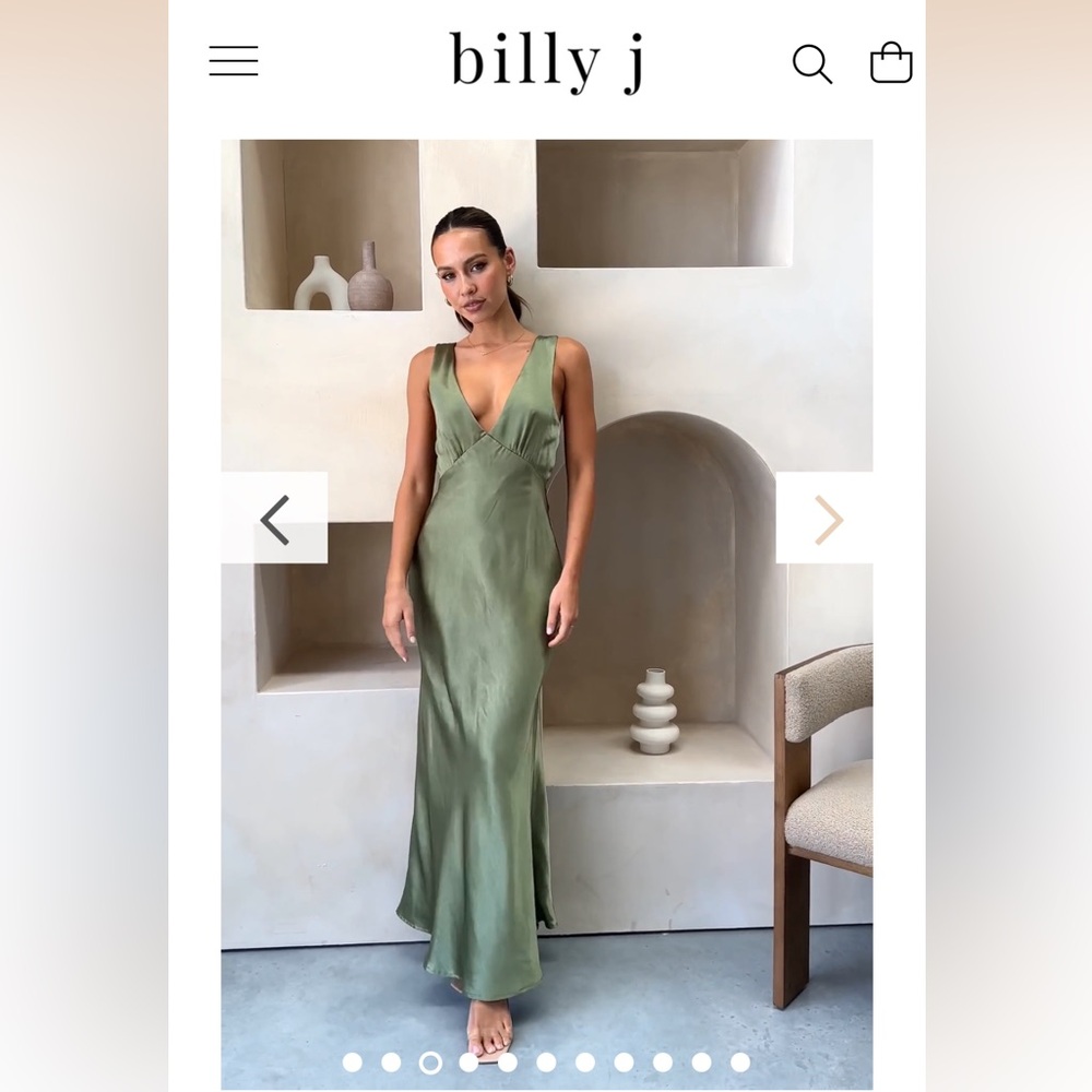 BillyJ - New with tags - Sofia Maxi Dress - Olive